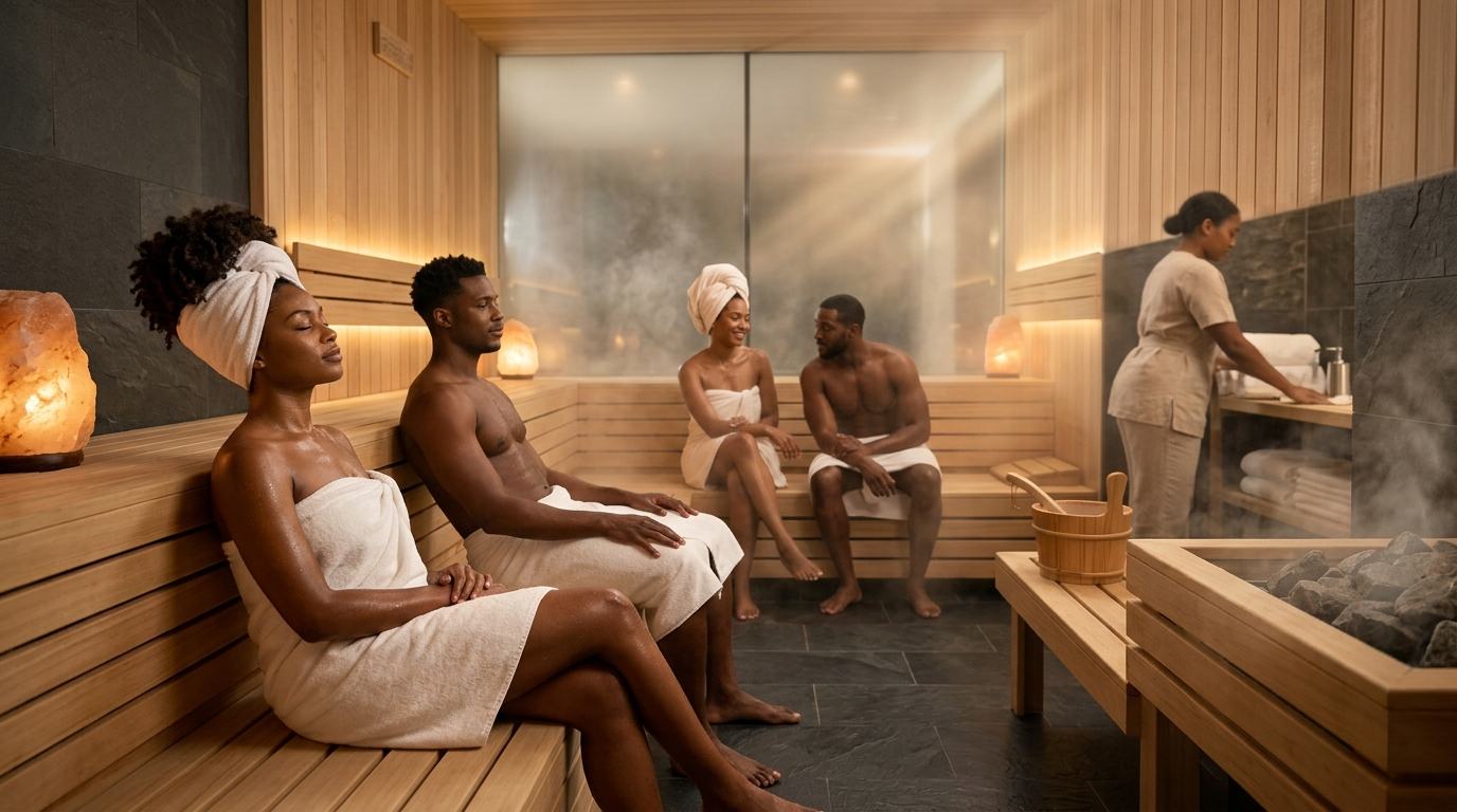 Finnish sauna at A&S Health Club